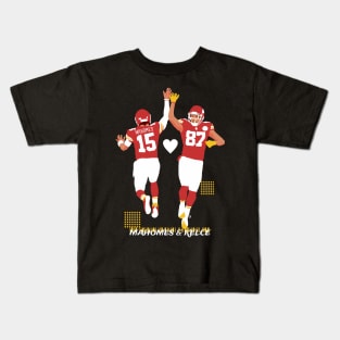 Mahomes & kelce teammate - black Kids T-Shirt